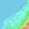 Mapa topográfico Nuvolina, altitude, relevo