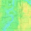 Mapa topográfico West Suwanee Heights, altitude, relevo