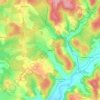 Mapa topográfico Recluzel, altitude, relevo