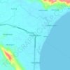 Mapa topográfico Pinamalayan, altitude, relevo