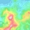 Mapa topográfico Occiglioni, altitude, relevo