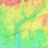 Mapa topográfico Cabreiro, altitude, relevo