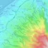 Mapa topográfico Lotissement Puurai, altitude, relevo