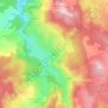 Mapa topográfico Bécus, altitude, relevo