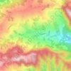 Mapa topográfico Vedegheto, altitude, relevo