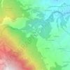 Mapa topográfico Gabbiano, altitude, relevo