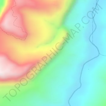 Mapa topográfico La Playa, altitude, relevo