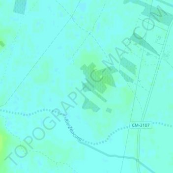 Mapa topográfico Cuaco, altitude, relevo