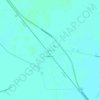 Mapa topográfico Malbrán, altitude, relevo