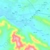 Mapa topográfico 河南, altitude, relevo