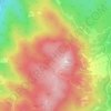 Mapa topográfico Monte Pierfaone, altitude, relevo