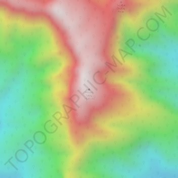 Mapa topográfico Mount Silay, altitude, relevo