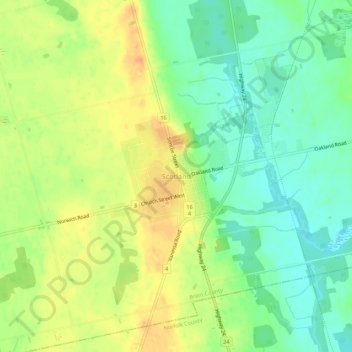 Mapa topográfico Scotland, altitude, relevo