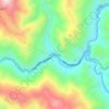 Mapa topográfico Morochaca, altitude, relevo