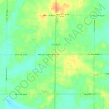 Mapa topográfico Patronville, altitude, relevo