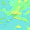 Mapa topográfico Cat Lake, altitude, relevo