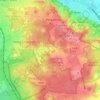 Mapa topográfico De Meerwijk, altitude, relevo