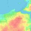 Mapa topográfico Guélédigou, altitude, relevo