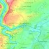 Mapa topográfico Bradford on Avon, altitude, relevo