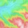 Mapa topográfico Cotatay, altitude, relevo