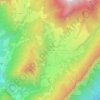 Mapa topográfico Les Beauches, altitude, relevo