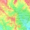 Mapa topográfico Redditch, altitude, relevo
