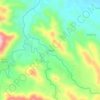 Mapa topográfico Ciwaru, altitude, relevo