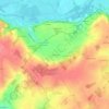 Mapa topográfico La Guimperie, altitude, relevo