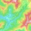 Mapa topográfico Cugne, altitude, relevo