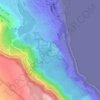 Mapa topográfico הר ברניקי, altitude, relevo