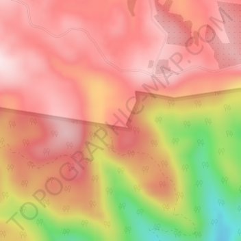 Mapa topográfico Bellthorpe, altitude, relevo