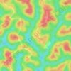 Mapa topográfico Nkoabang, altitude, relevo