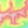 Mapa topográfico Pic de la Vinyola, altitude, relevo