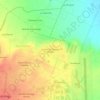 Mapa topográfico La Joya de Santiago Mextla, altitude, relevo