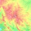 Mapa topográfico Dharwad, altitude, relevo