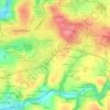 Mapa topográfico Poulriou, altitude, relevo