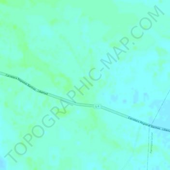 Mapa topográfico La Madera, altitude, relevo