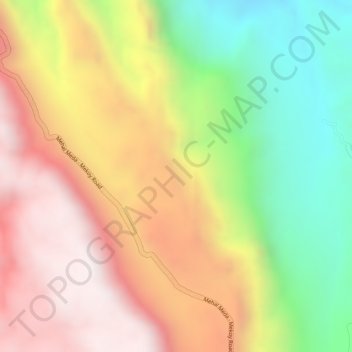 Mapa topográfico Mount Abuye Meda, altitude, relevo