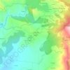 Mapa topográfico A Brea, altitude, relevo