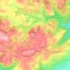 Mapa topográfico Le Menec, altitude, relevo