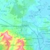 Mapa topográfico Polegate, altitude, relevo