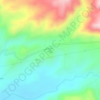 Mapa topográfico GABRIEL LOPEZ, altitude, relevo