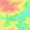 Mapa topográfico La Vaubaillou, altitude, relevo
