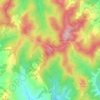 Mapa topográfico Monte Cucco, altitude, relevo