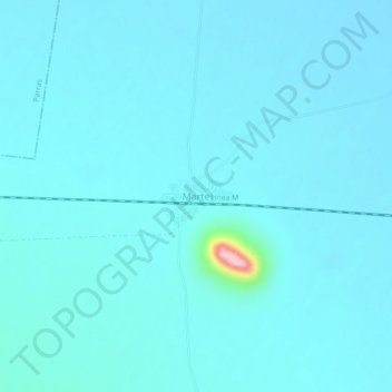 Mapa topográfico Marte, altitude, relevo