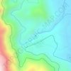 Mapa topográfico Puente de Dios, altitude, relevo