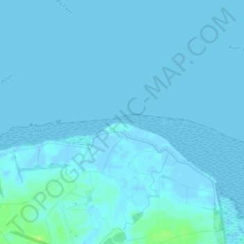 Mapa topográfico Weymarks Beach, altitude, relevo