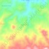 Mapa topográfico Vereda Jericó, altitude, relevo