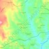 Mapa topográfico Louriceiras de Baixo, altitude, relevo