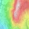 Mapa topográfico Les Pléiades, altitude, relevo